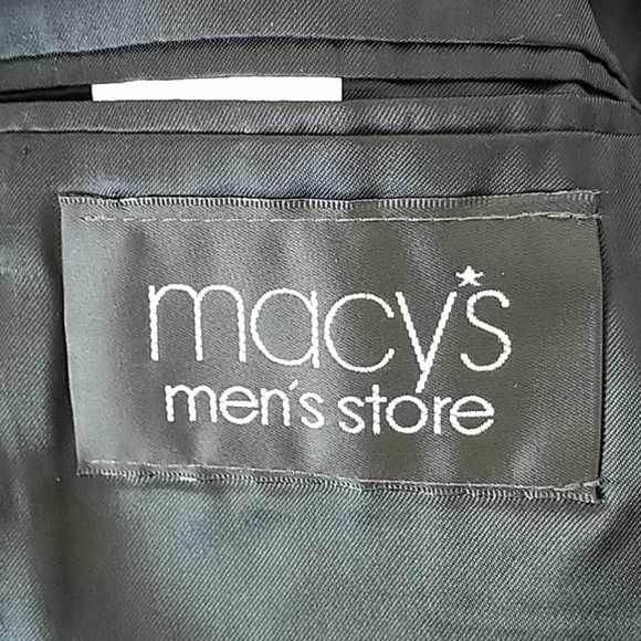 Macy's Men's Store Kasper, Black Blazer 44T - Picture 6 of 8